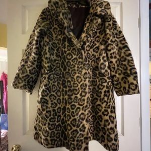 Vintage leopard fur coat